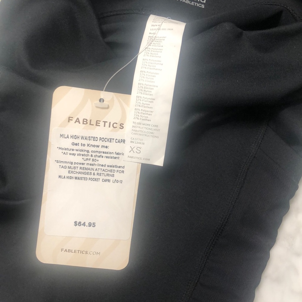 Fabletics Mila Black Powerhold 7/8 legging - Picture 8 of 9
